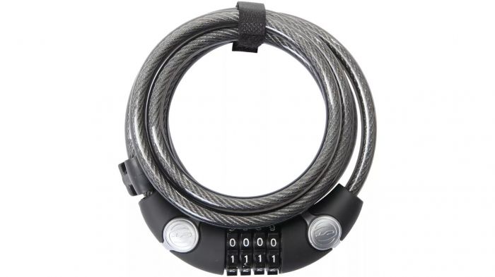 Barbieri Câble Antivol à Code Programmable 4 Chiffres - Longueur 120 Cm, épaisseur 12 Mm, Acier Renforcé - 9