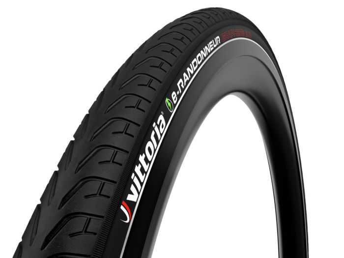 Pneu VTC Vittoria Randonneur 700x28c (28-622) – Noir, TR, Pour Vélo Urbain – Neuf