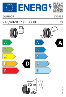 Neumatico Dunlop Sport Maxx RT 2 245/40 ZR 17 95 Y XL