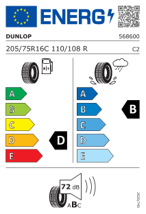 Neumatico Dunlop Econodrive 205/75 R 16 110 108 R