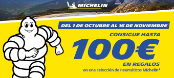 Neum&aacute;ticos Michelin hasta 100&euro; 