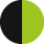 Banda de rodadura negra, flanco verde