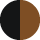 Banda de rodadura negra, flanco marrón
